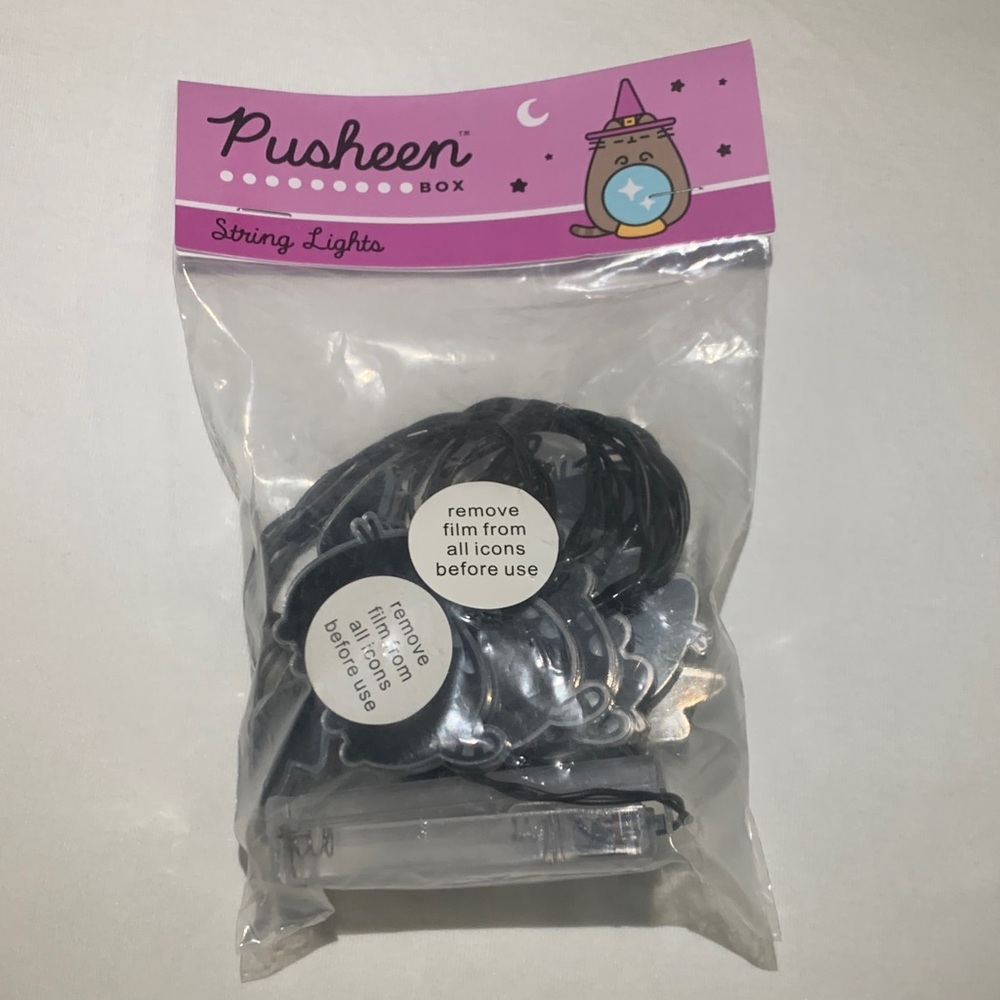 NWT Pusheen Halloween Cat Witch String Lights